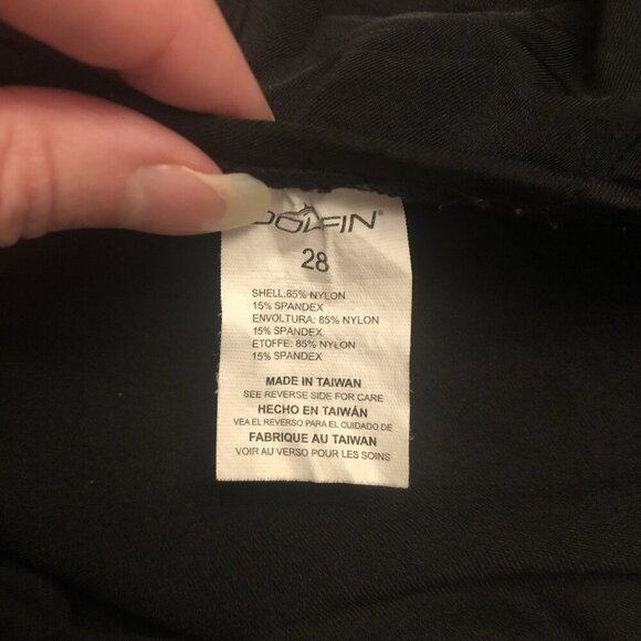 Ocean Competition Swimsuit One Piece Size 28 Black  High Neck - Picture 5 of 9